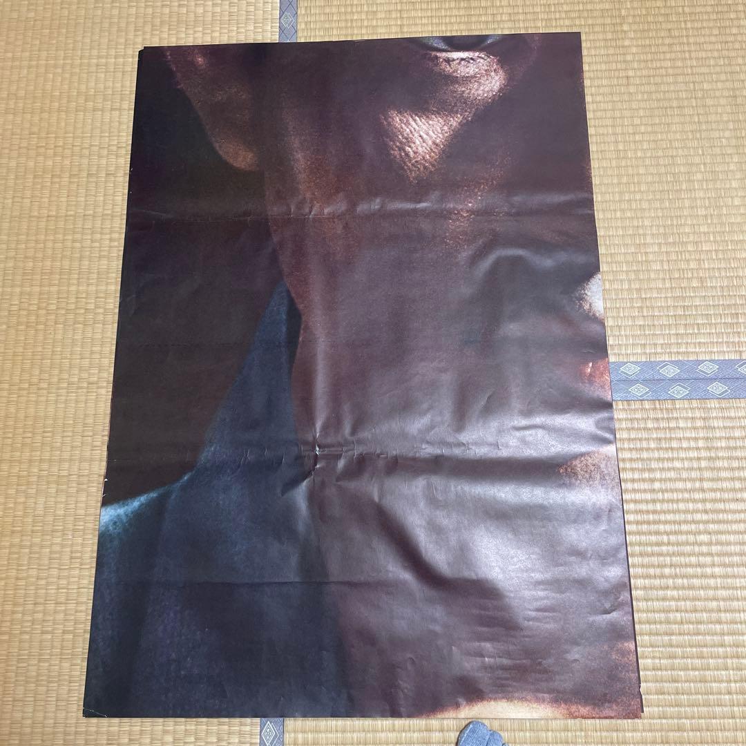 高倉健さんB1ポスター4枚（特大顔アップ）傷み、破れ・補修若干有ります。