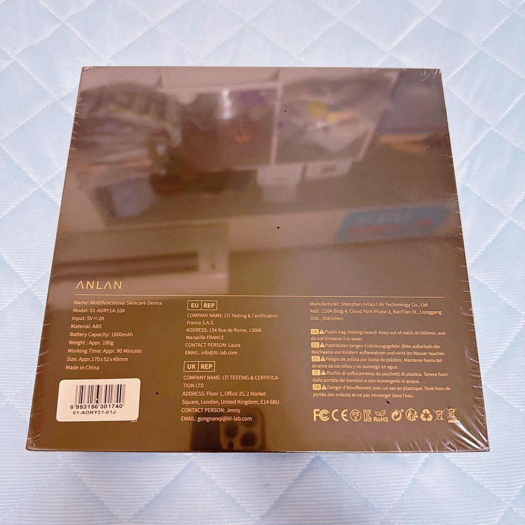 ANLAN 美顔器 RF温冷美顔器PRO ADRY31 黒 ブラック 18金