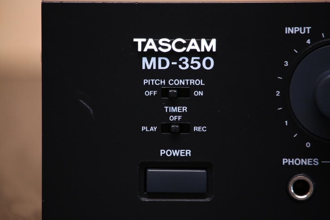 TASCAM MD-350　プロフェッショナル　MDプレーヤー/レコーダー