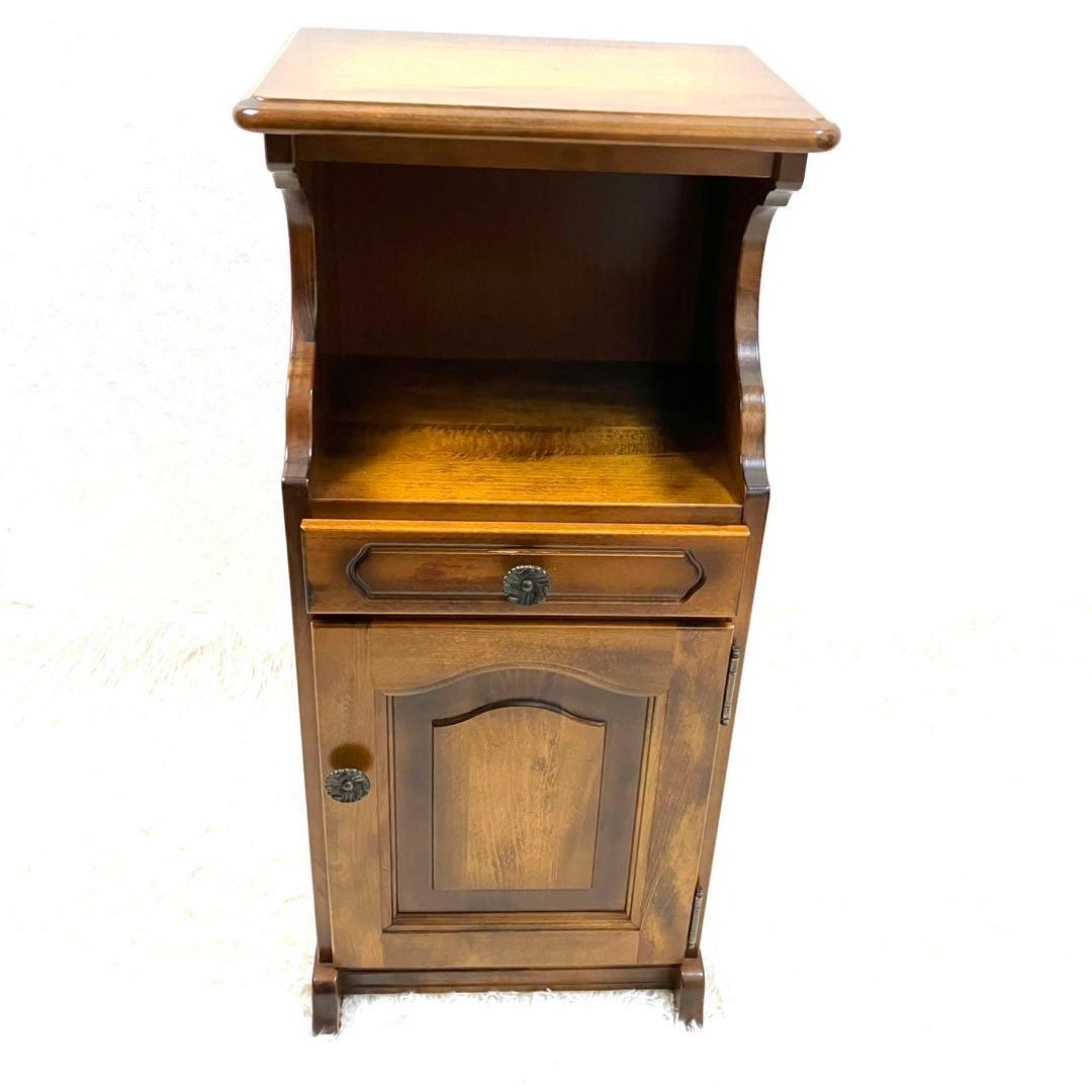 karimoku カリモク コロニアル コーナーテーブル コーナーラック 電話台