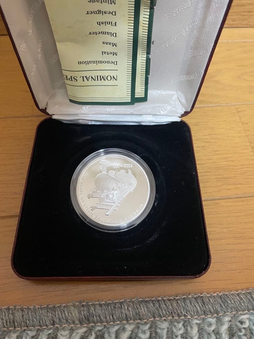 蒸気鉄道 150周年 記念 銀貨 エリザベス女王 オーストラリア - メルカリ