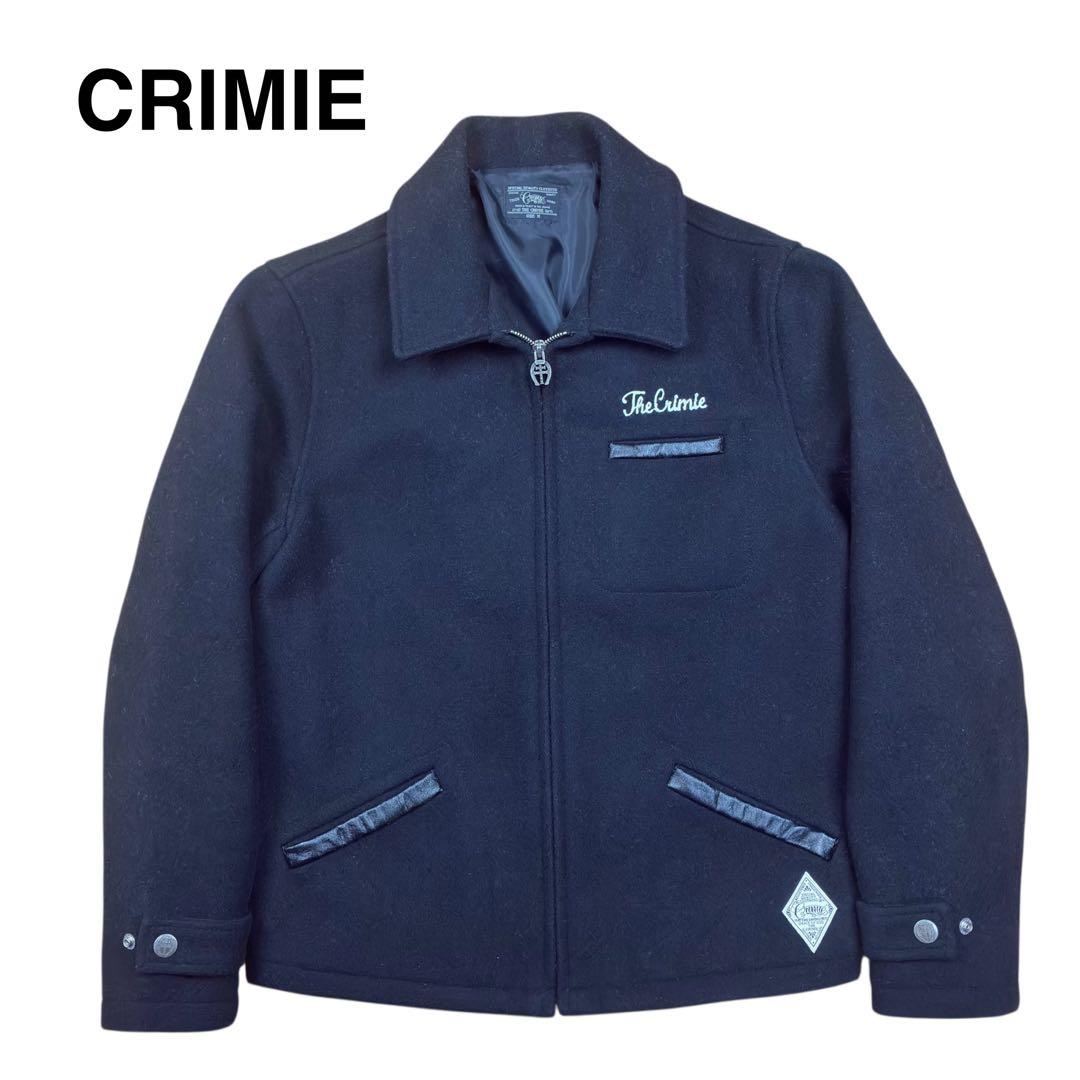CRIMIE ウール スポーツ ジャケット ブルゾン ブラック M