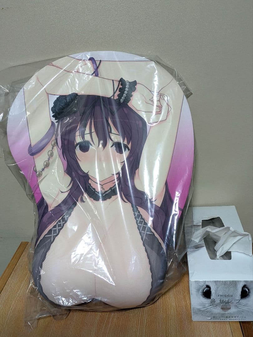 【新品・値下げなし】　紫　閃乱カグラ　等身大おっぱいマウスパッド