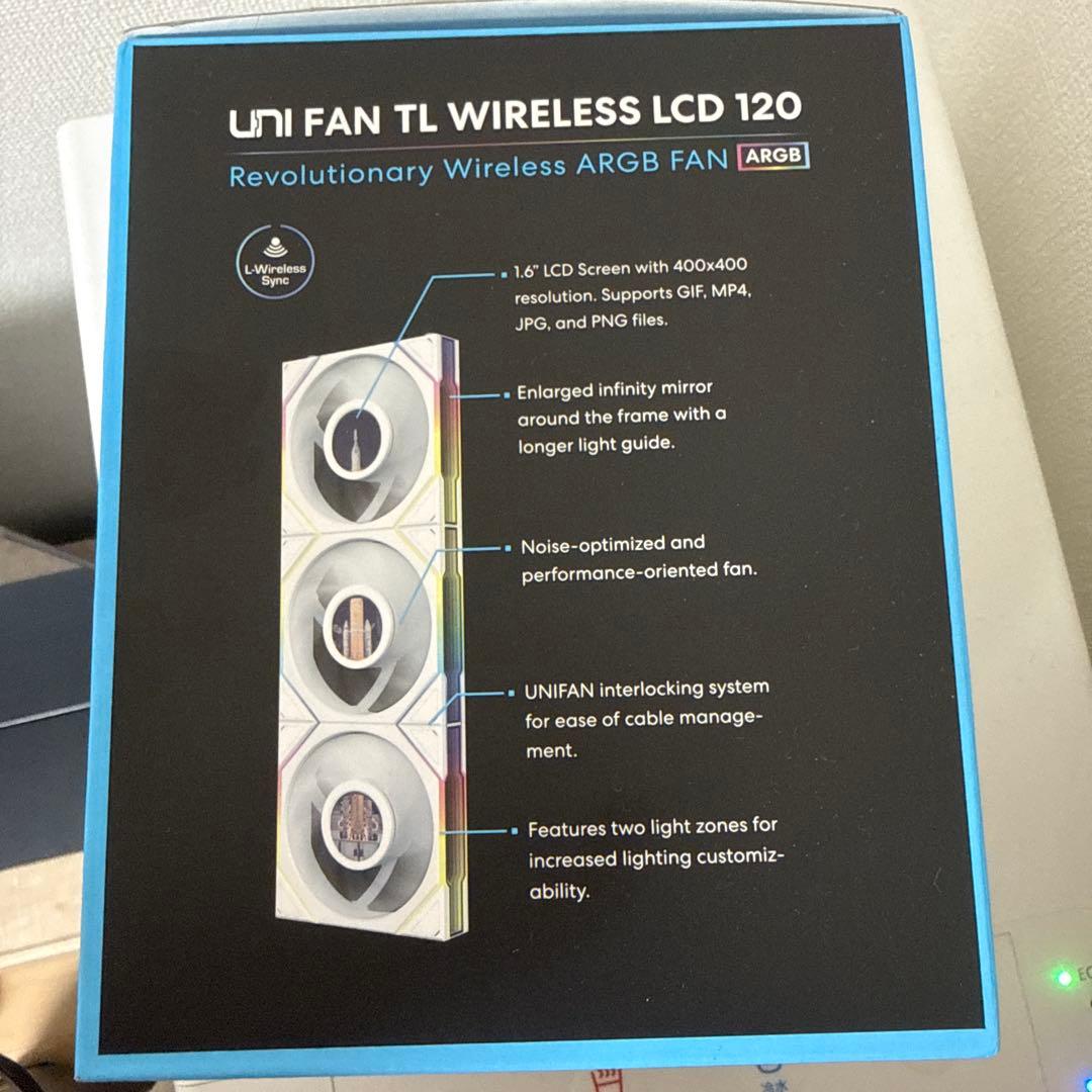 PC用ファン・クーラー Lian Li UNI FAN RS TL LCD WIRELESS 120