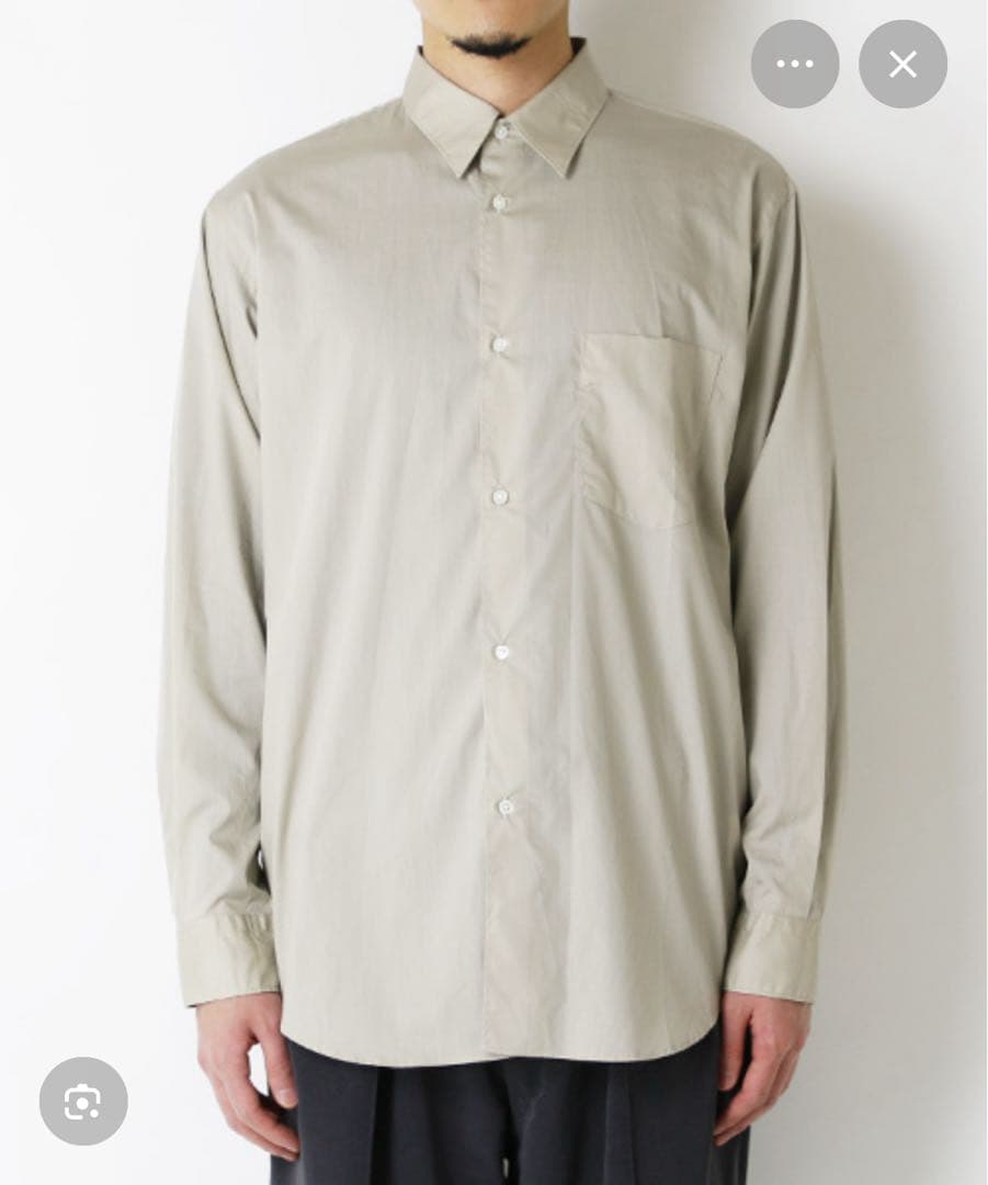 トップス Graphpaper Broad Regular Collar Shirt Graphpaper（グラフペーパー）