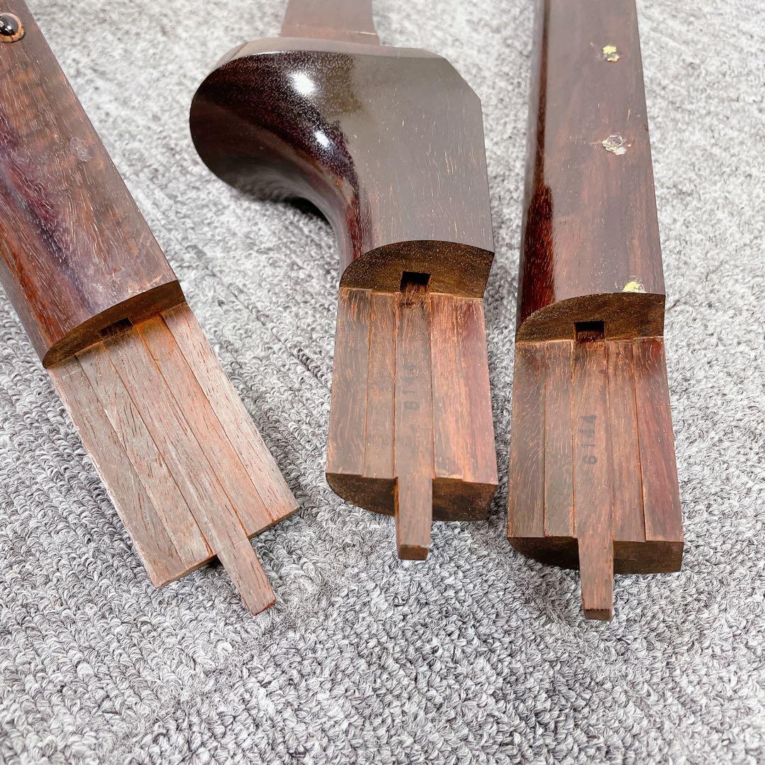 専用 津軽三味線 太棹 紅木 犬皮 綾杉彫り 段違い溝 東さわり 和楽器