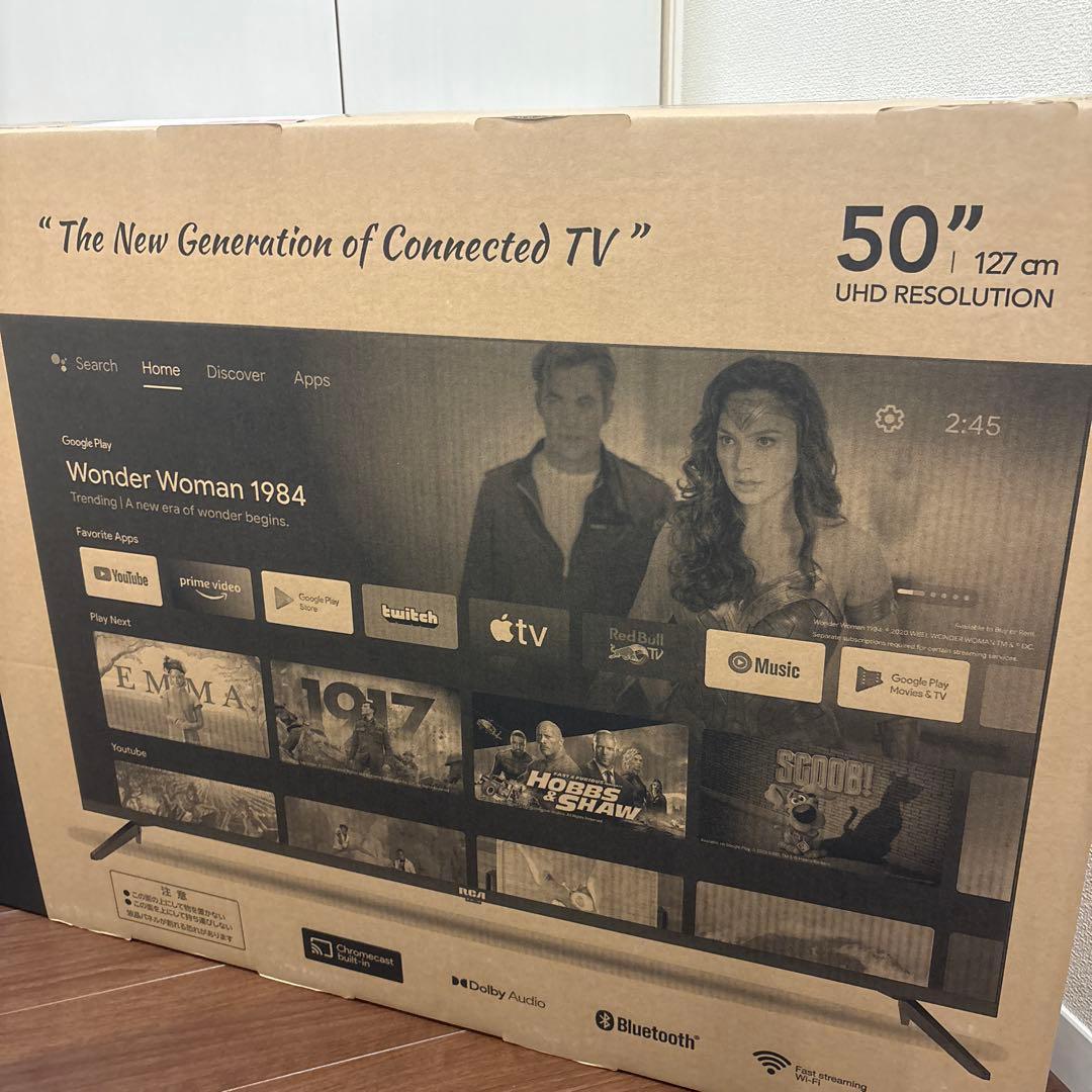 RCAチューナーレステレビ 4K 50v型 AndroidTV RCA-50N1