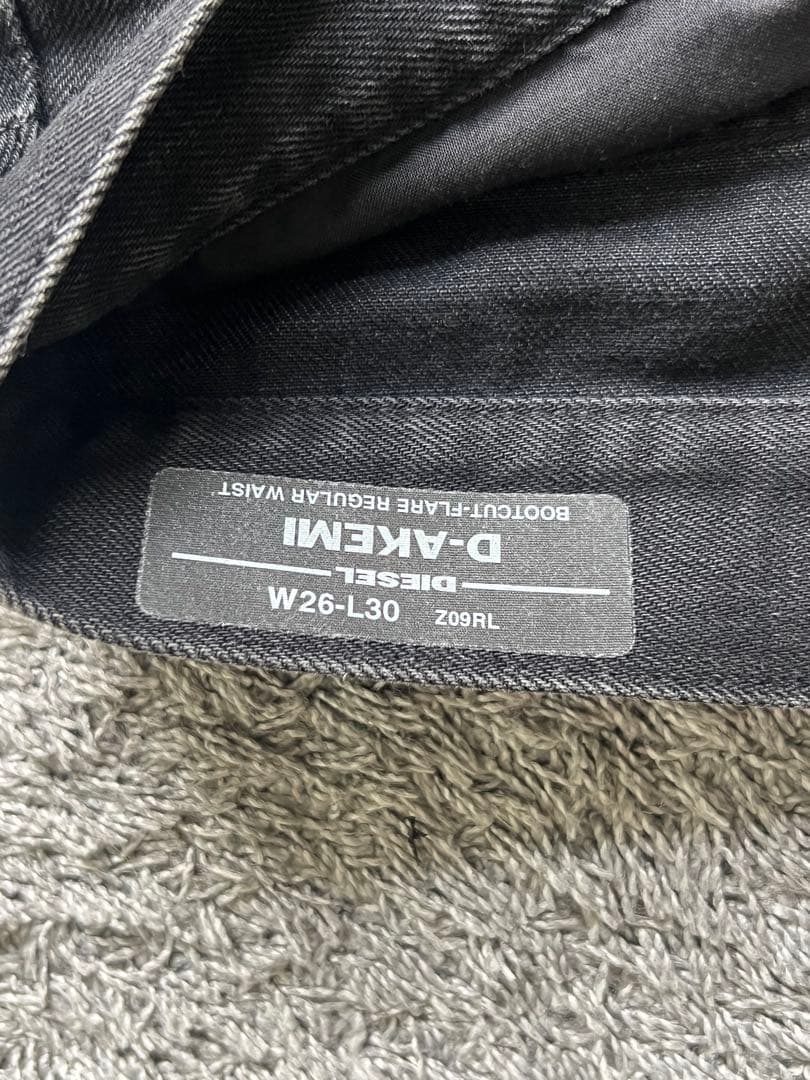 パンツ \"DIESEL\" Black Wide leg Denim