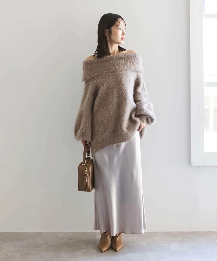 NOBLE L'AUBE BLANC FOXカシミヤオフショルニット - メルカリ