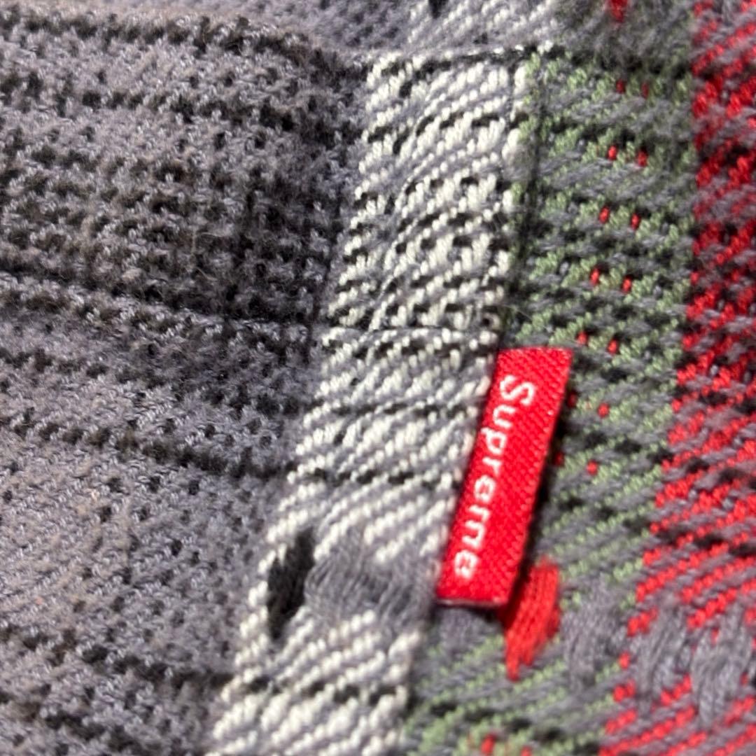 18AW Supreme フーデッド ジャガード フランネル シャツ タグ付き