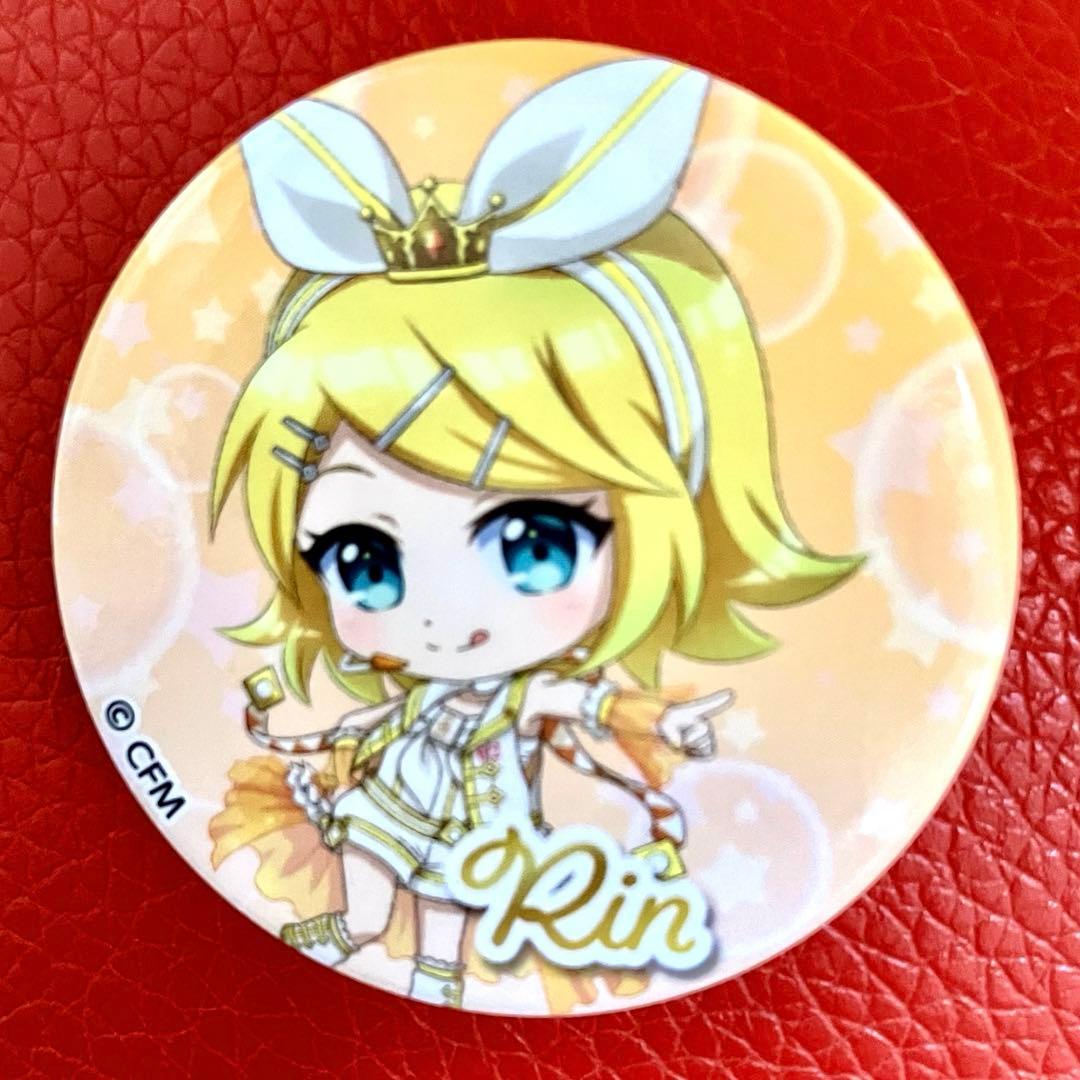 大特価】 鏡音リン ミニキャラ 缶バッジ プロセカ ボカロ バーチャル