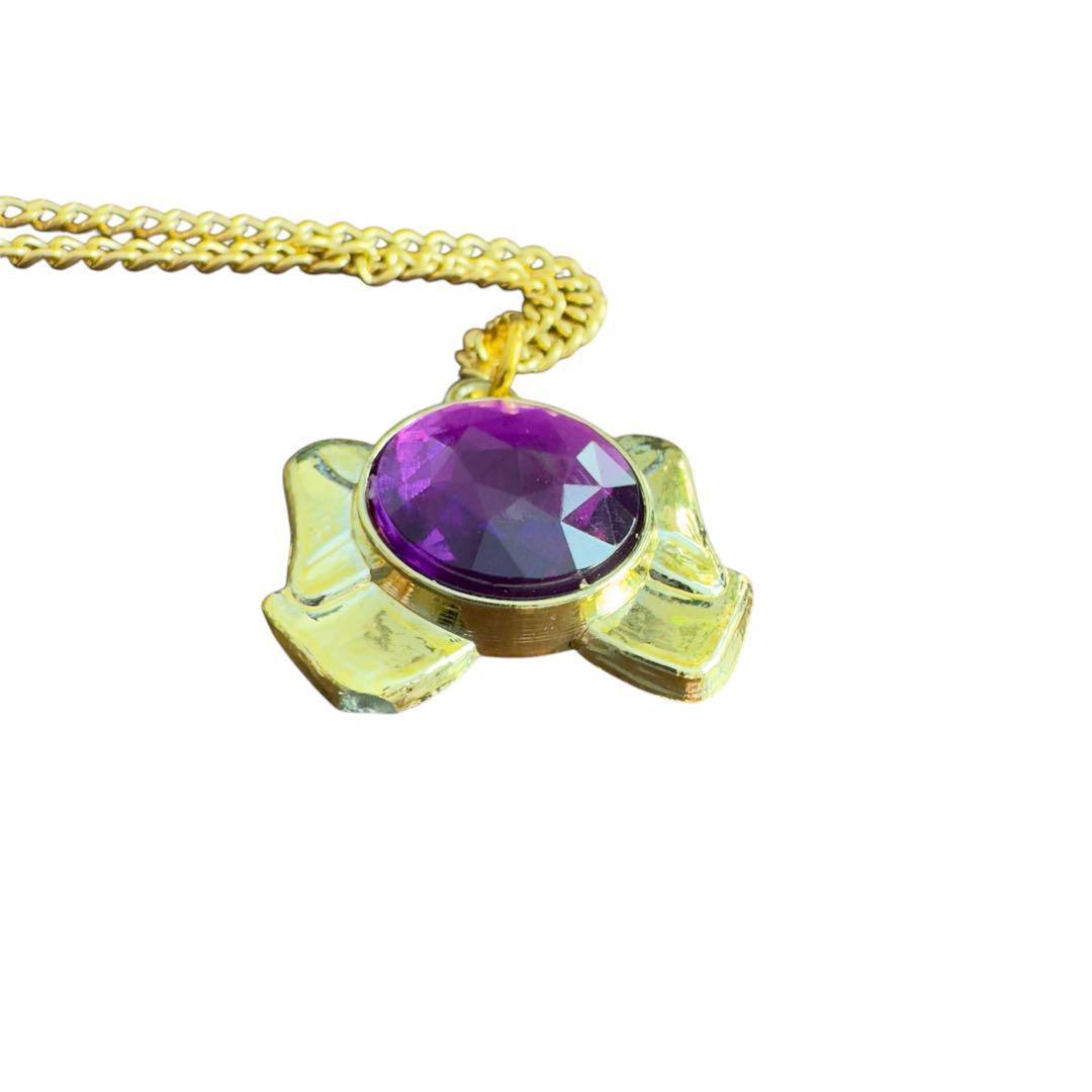 平成レトロ】1990年代 セボンスター パープル ネックレス デッド