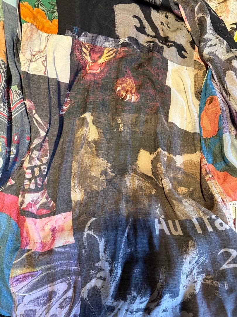 ヨウジヤマモトBLACK Scandal パッチワーク長袖シャツ - メルカリ