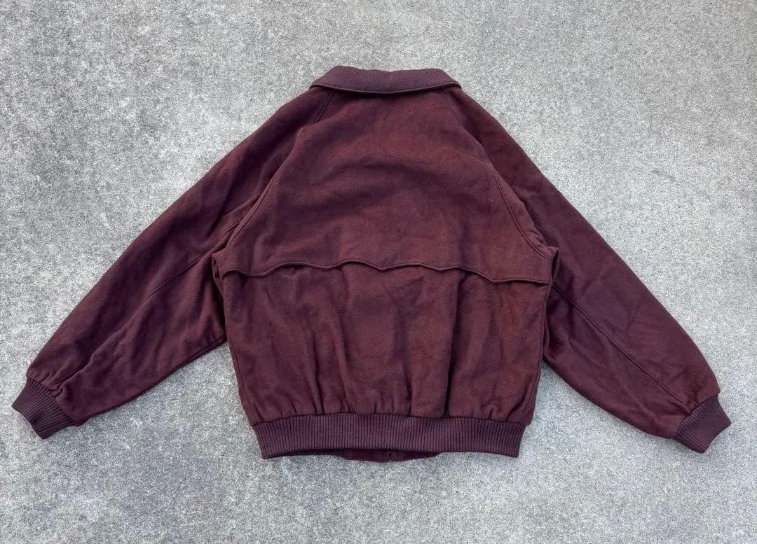 90's vintage ウールブルゾン ボルドー 短丈 アメカジ カジュアル