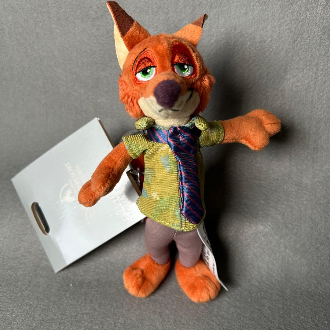 ディズニー disney ズートピア ニック ぬいぐるみ キーホルダー - メルカリ