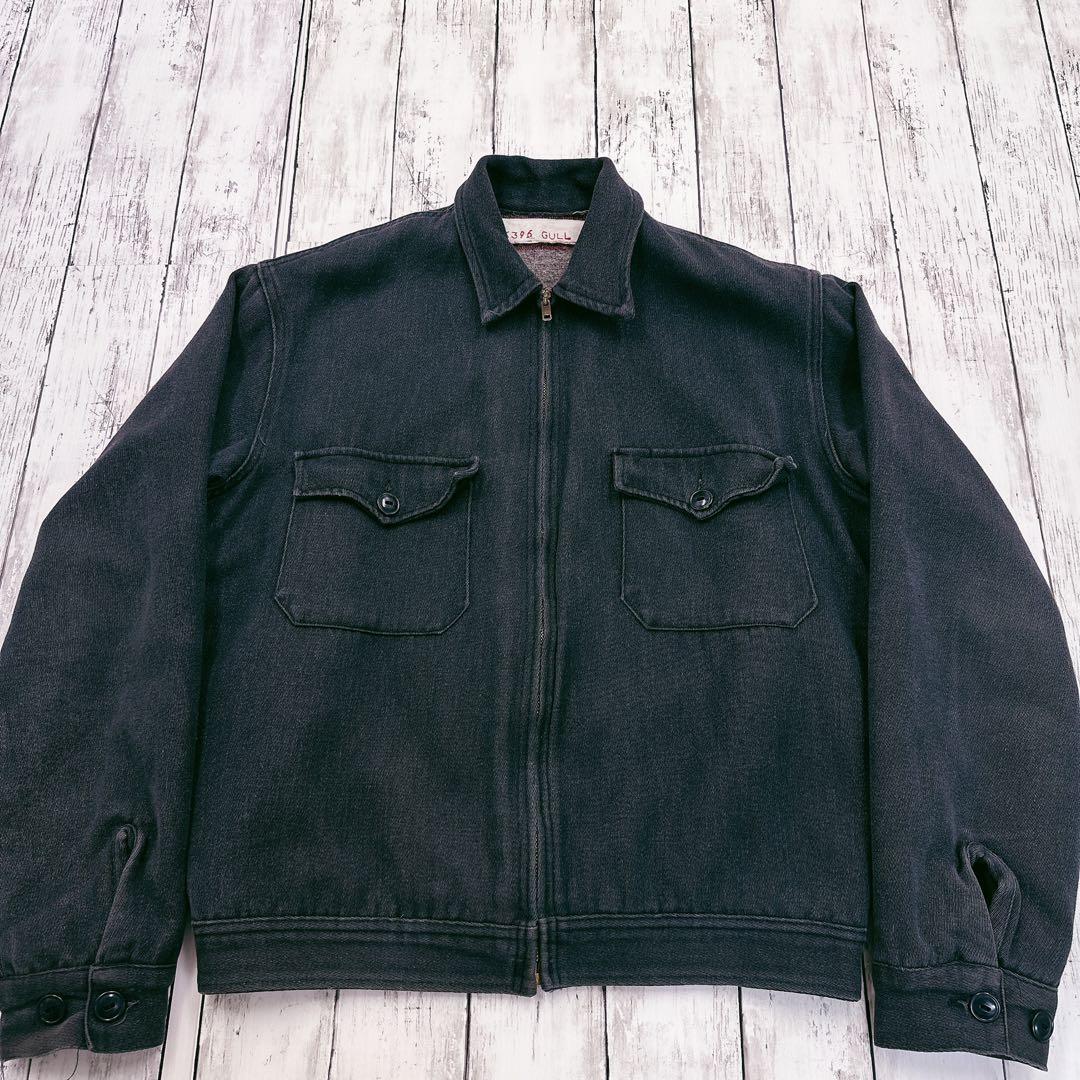 50s 60s ウィップコード コットンワークジャケット 墨黒 whipcode