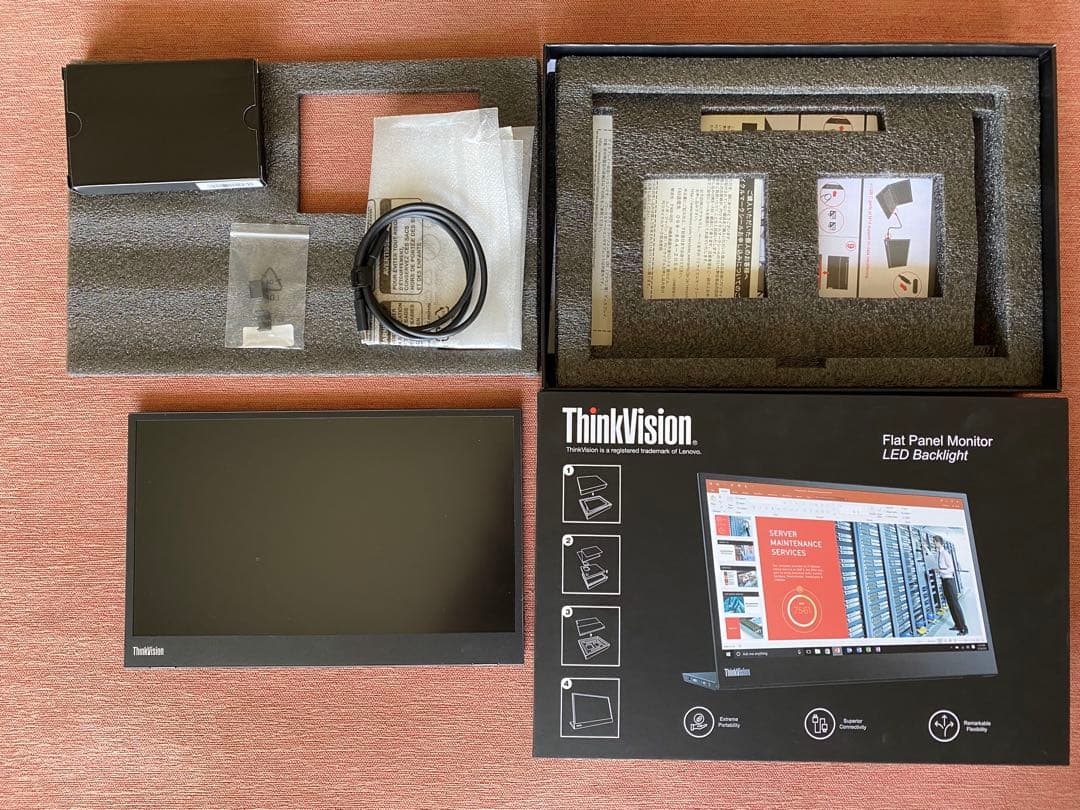 箱付き一式セット ThinkVision M14 フラットパネルモニター