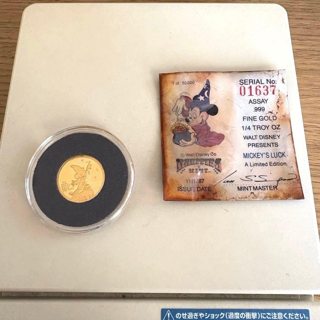 アンティーク　ディズニー 金貨 1/4 TROY oz 24金 .999 楽天市場】ディズニー金貨 ミッキー 24金 純金 3.1g コイン イエロー