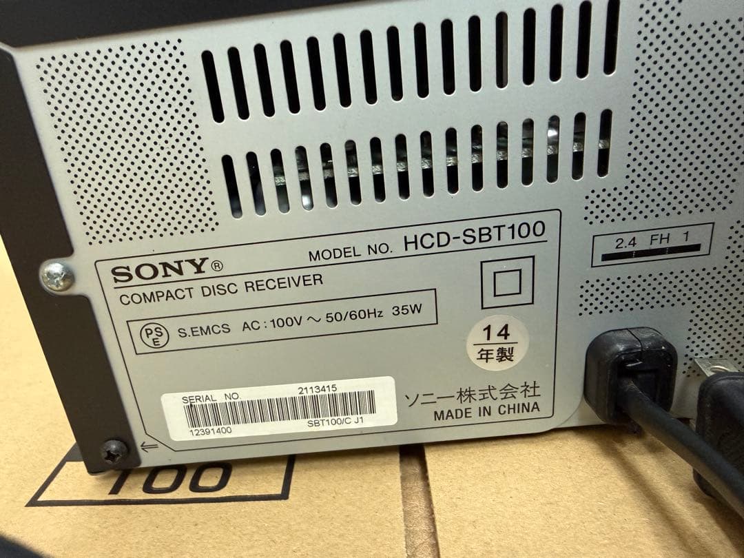 SONY CMT-SBT100 ミニコンポ Bluetooth CD