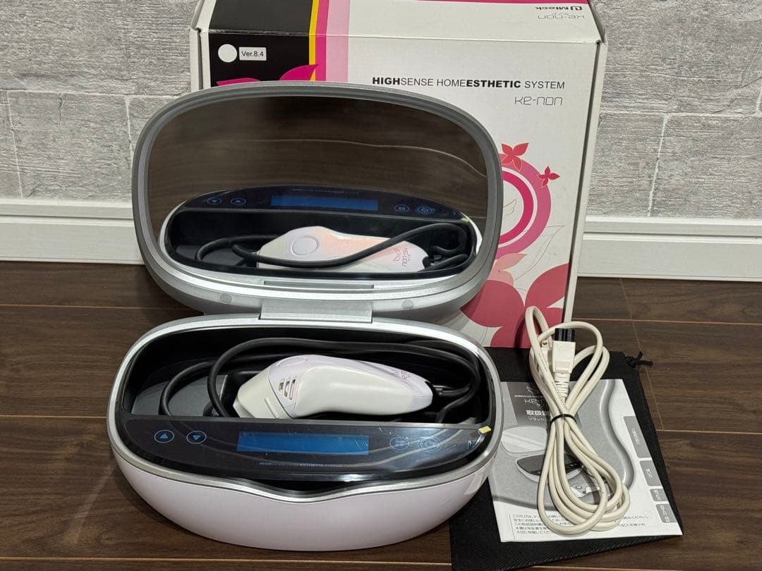 超美品 ver.8.4 ケノン 脱毛器 美顔器 パールホワイト