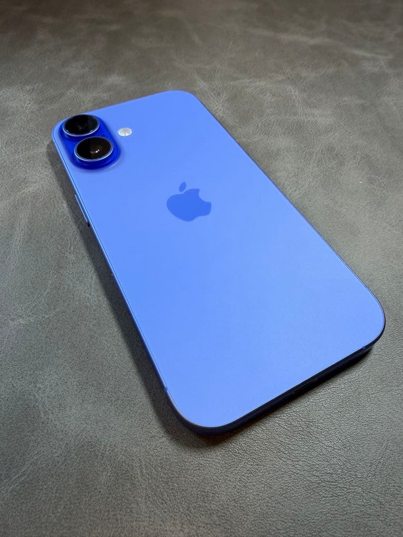 iPhone16 ウルトラマリン 128GB SIMフリー 美品 フィルム付