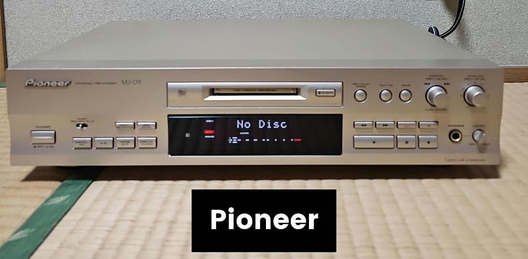 実働！■Pioneer MJ-D5 ミニディスクレコーダー　MD