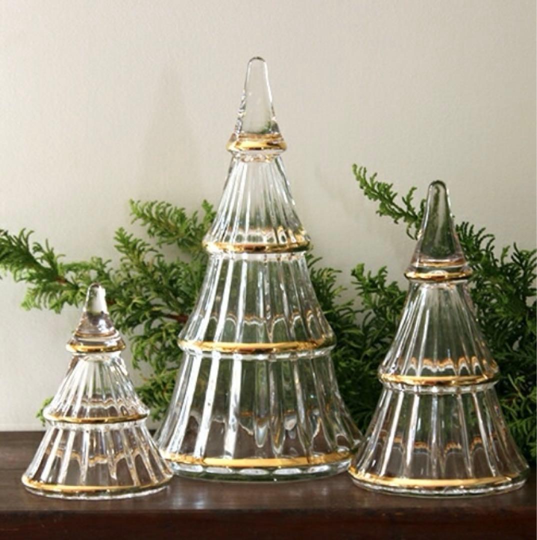 HOLME GAARD♡GLASS TREE ホルムガード ツリー 3点セット L】【ガラスのクリスマスツリー】14cm HOLMEGAARD(ホルムガード