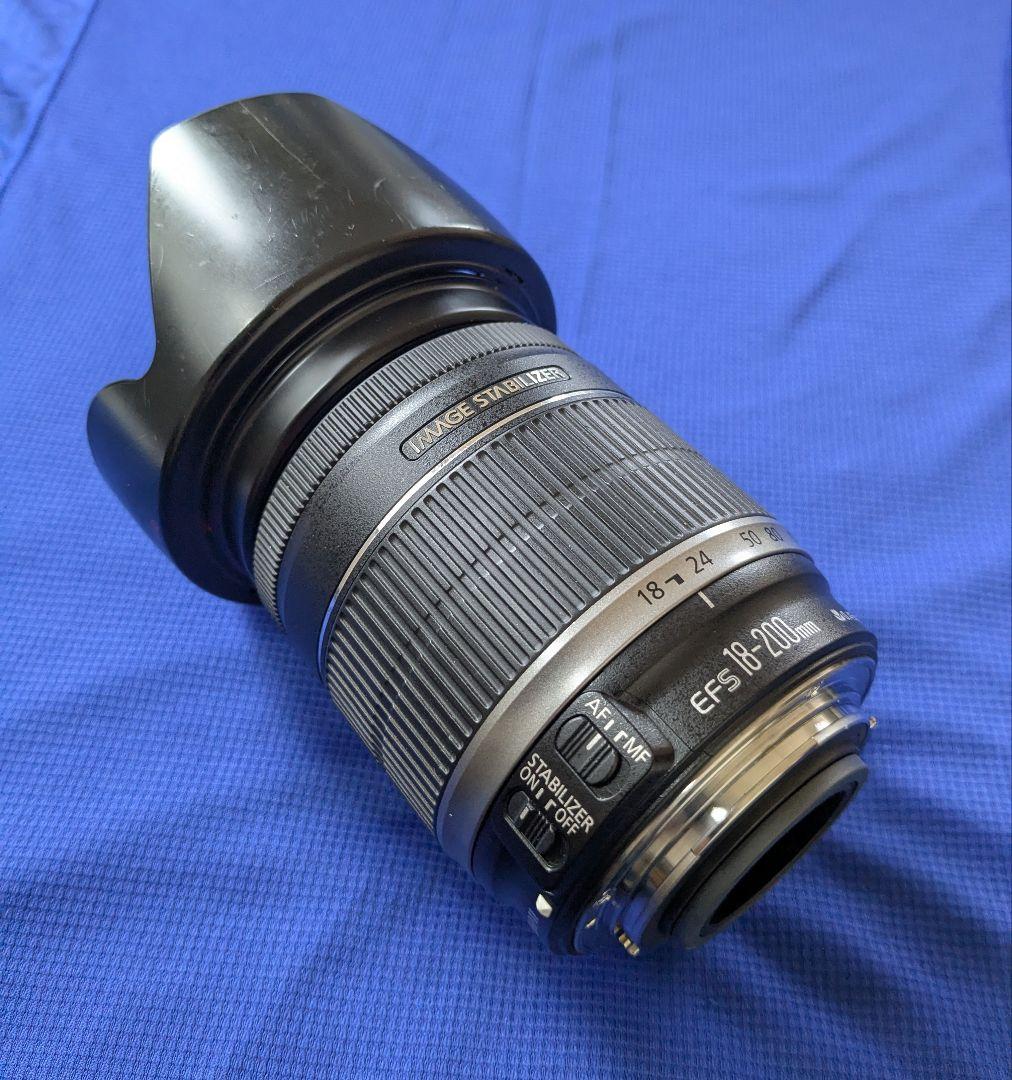 EF-S18-200F3.5-5.6IS 　Canon　APS-C用 カメラレンズ EF-S18-200mm F3.5-5.6 IS APS-C用 ブラック [キヤノンEF