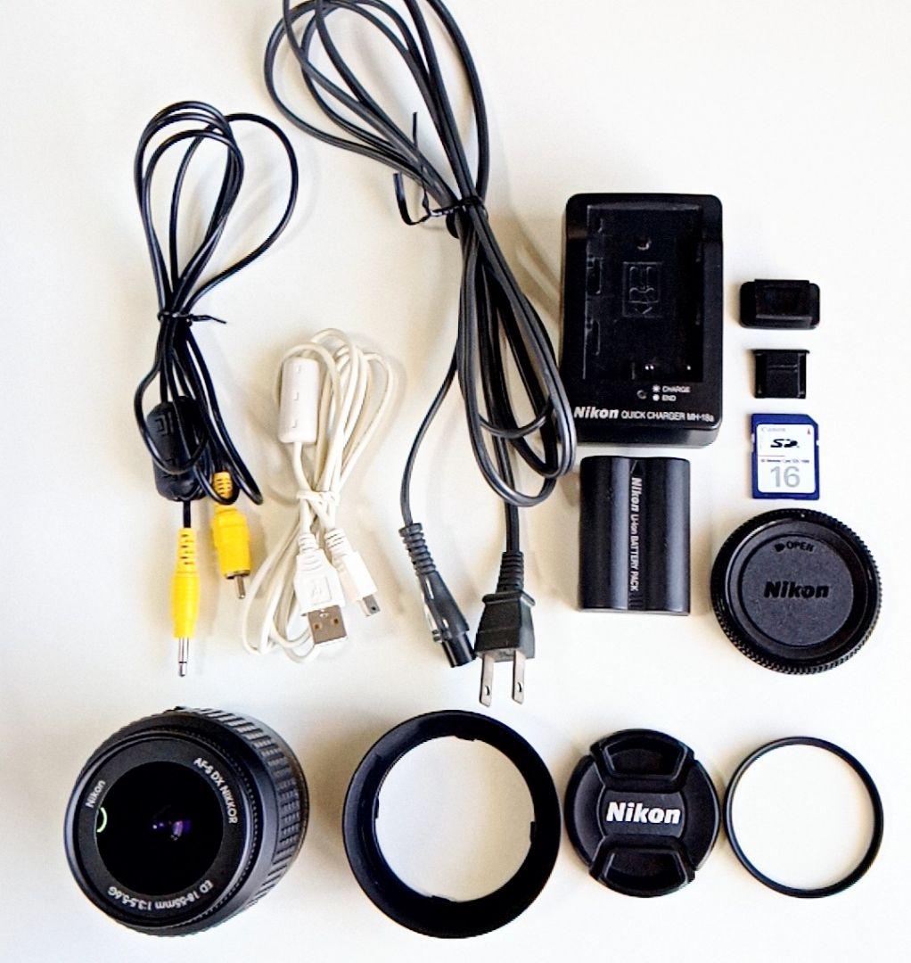 即日発送【美品/動作品】ニコン一眼レフD50/18-55mmレンズ付属品付