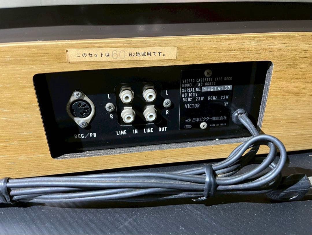 【現状品】Victor ビクター KD-668IIS カセットデッキ 通電確認済