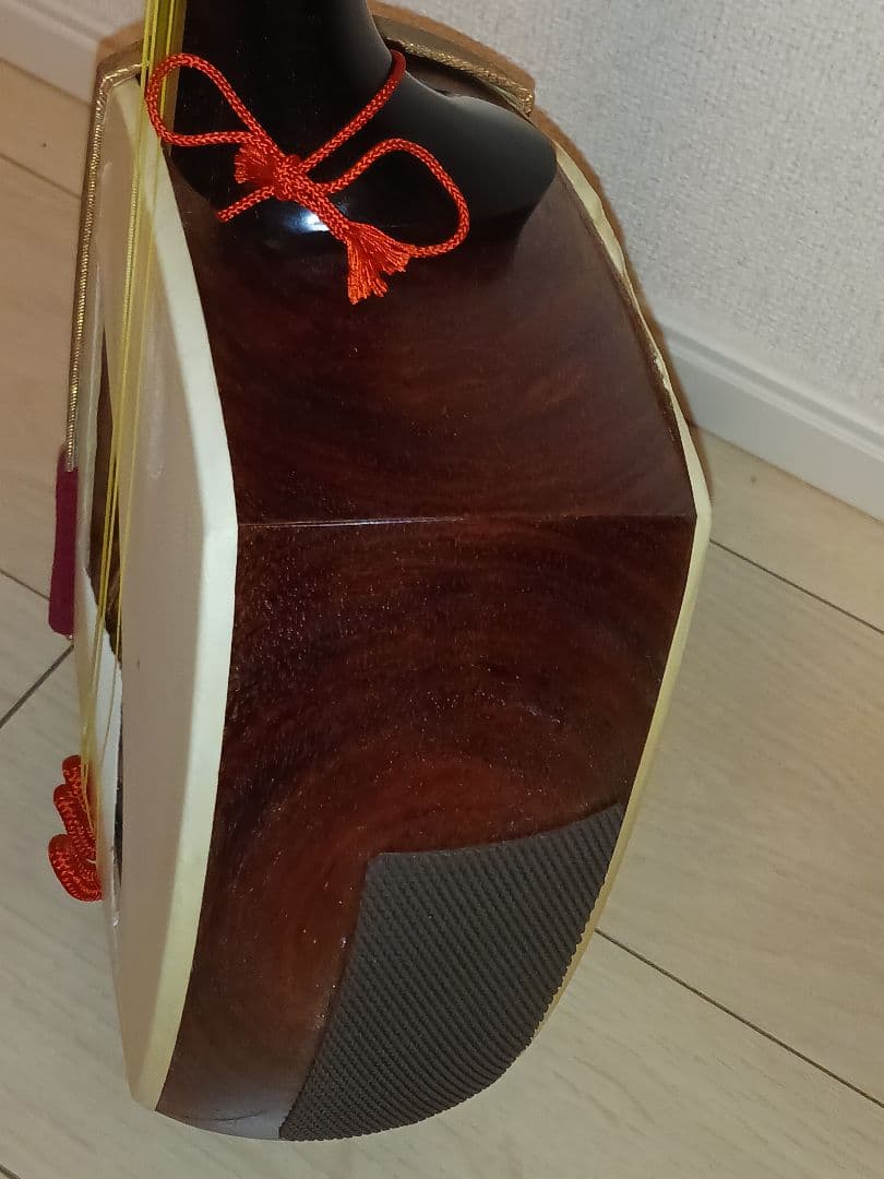 最高級津軽三味線 福林K9刻印 紅木 トチあり 金細 二本溝 購入価格150