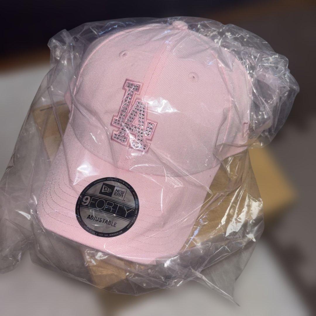 9FORTYRhinestone ラインストーン ニューエラ ドジャース ピンク