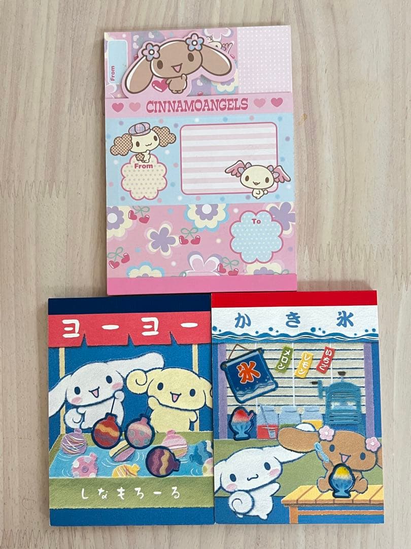 希少】シナモエンジェルス メモ帳 シナモン シナモロール サンリオ