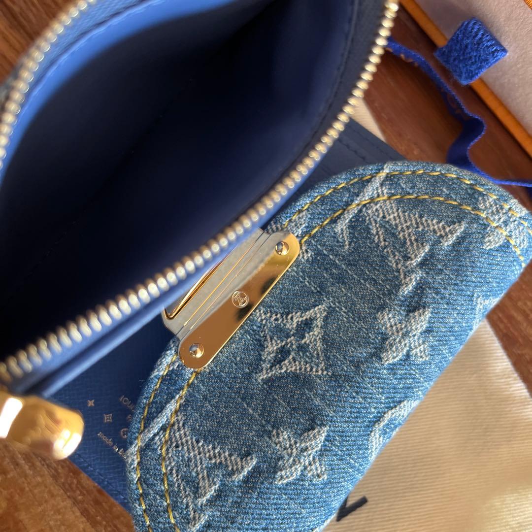 未使用 希少 ポルトフォイユ ヴィクトリーヌ lvリミックス デニム