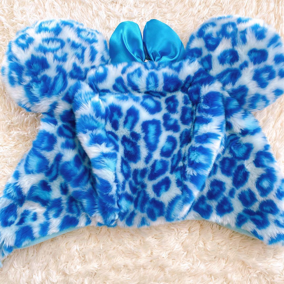 ディズニー ファンキャップ ヒョウ柄帽子 ブルー ピンク レア - メルカリ