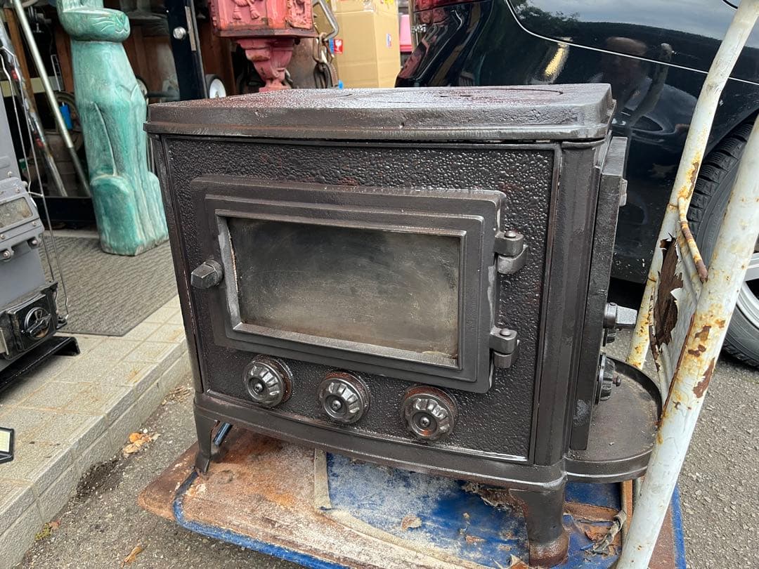 北欧風薪ストーブ、 鋳物薪ストーブ、 前横窓北欧風薪ストーブ