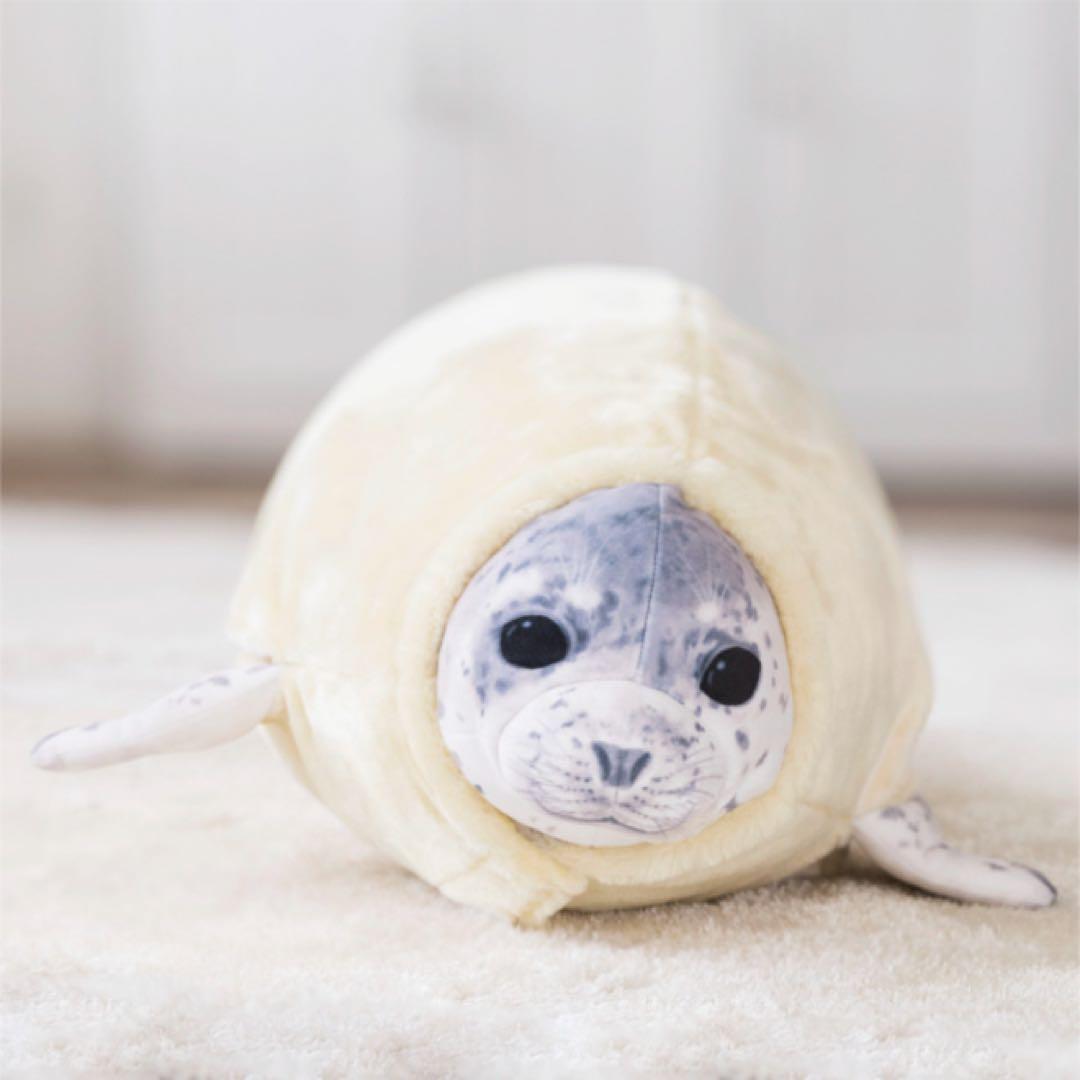 廃盤品】YOU+MORE! 換毛期 アザラシ ぬいぐるみ フェリシモ 東武動物