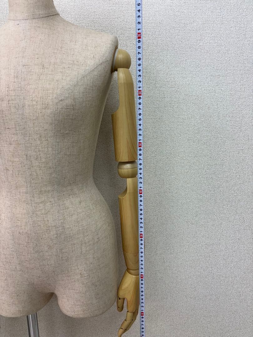 可動マネキン 布製ボディ 金属製アーム 女性 9号