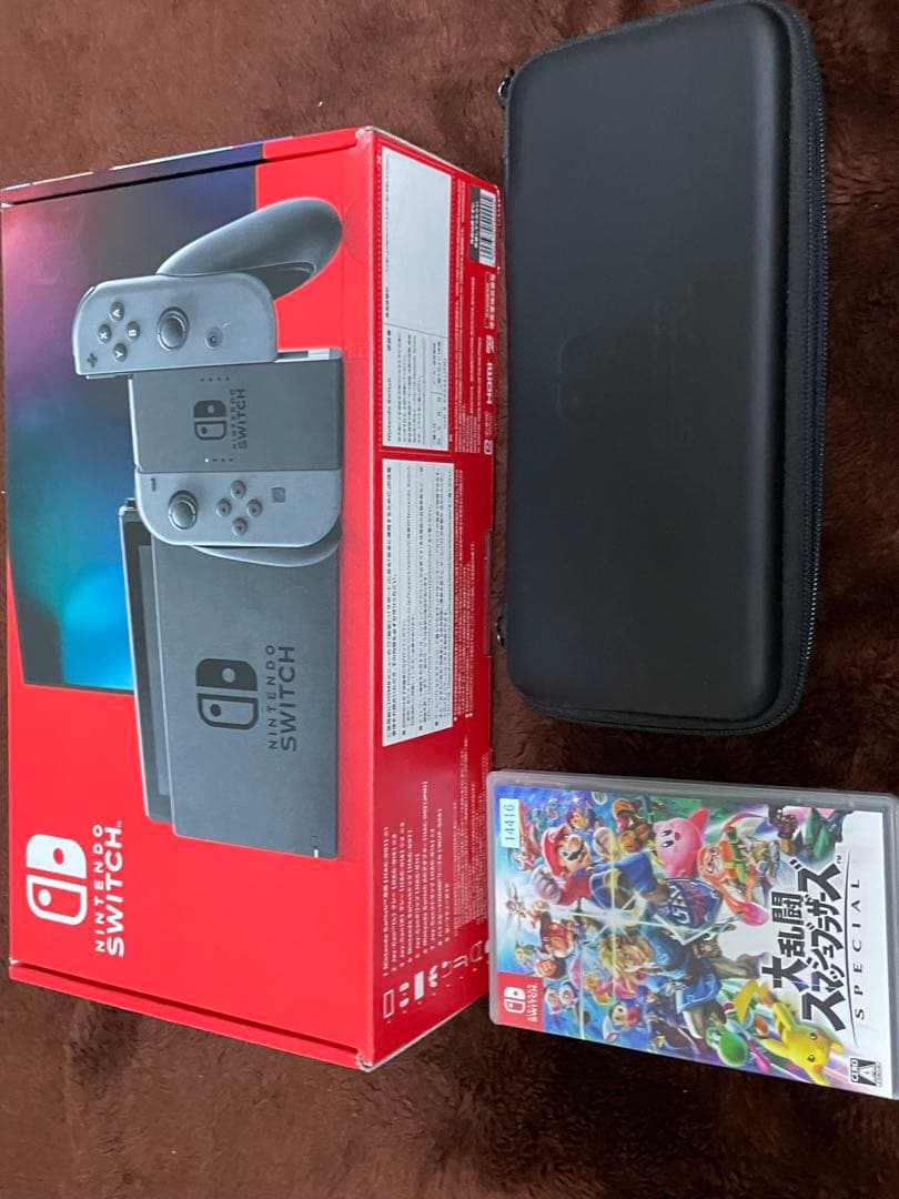 美品Nintendo Switch 本体 グレー 大乱闘スマッシュブラザーズ付き Amazon.co.jp: 【整備済み品】 Nintendo Switch 大乱闘スマッシュ