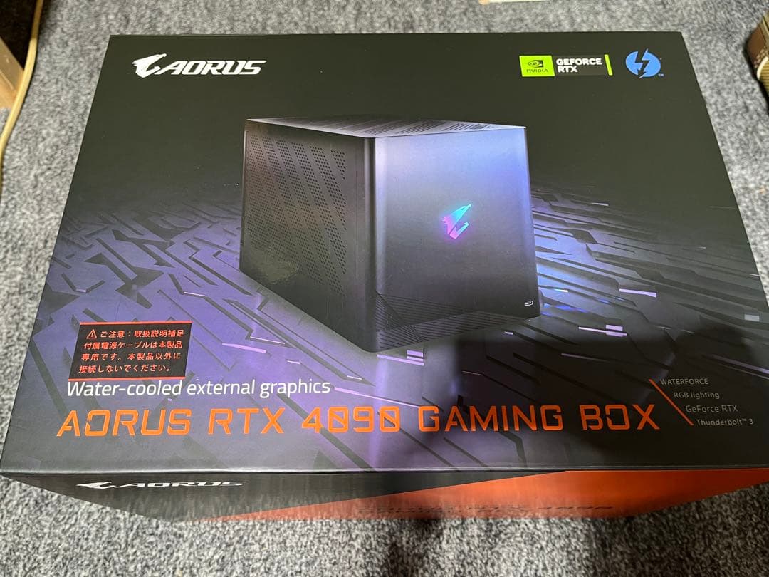その他 AORUS RTX 4090 GAMING BOX GIGABYTE AORUS RTX 4090 Gaming Box eGPU, WATERFORCE All-in-One