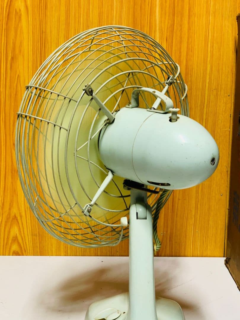 東芝 扇風機 緑色 元箱付き30cm Toshiba electric fan