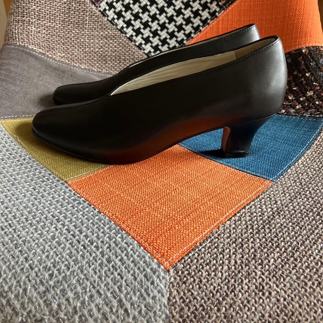 REMME ブラックパンプス 5㌢ヒール 北欧、暮らしの道具店別注