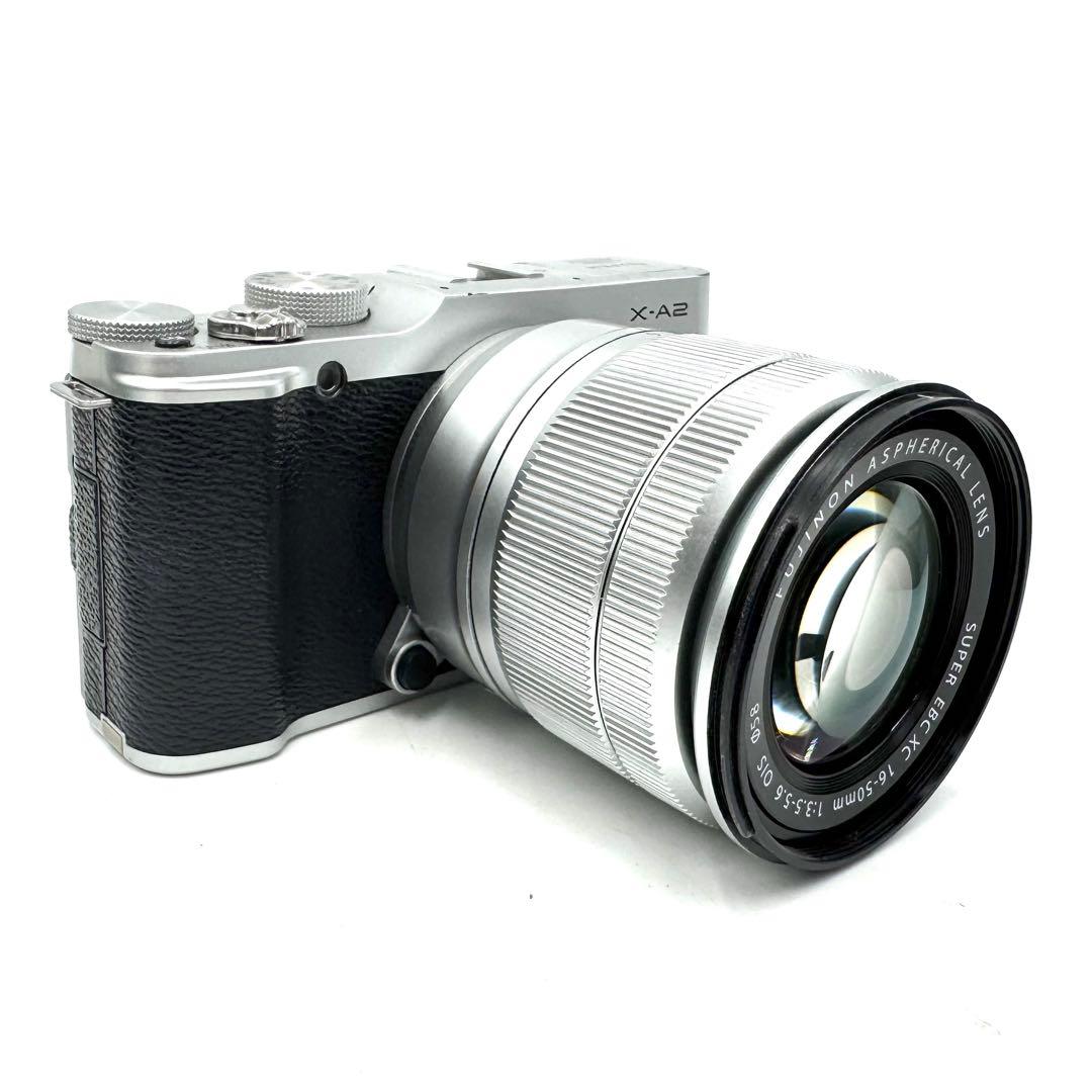 動作良好 FUJIFILM X-A2 シルバー XC 16-50mm OIS