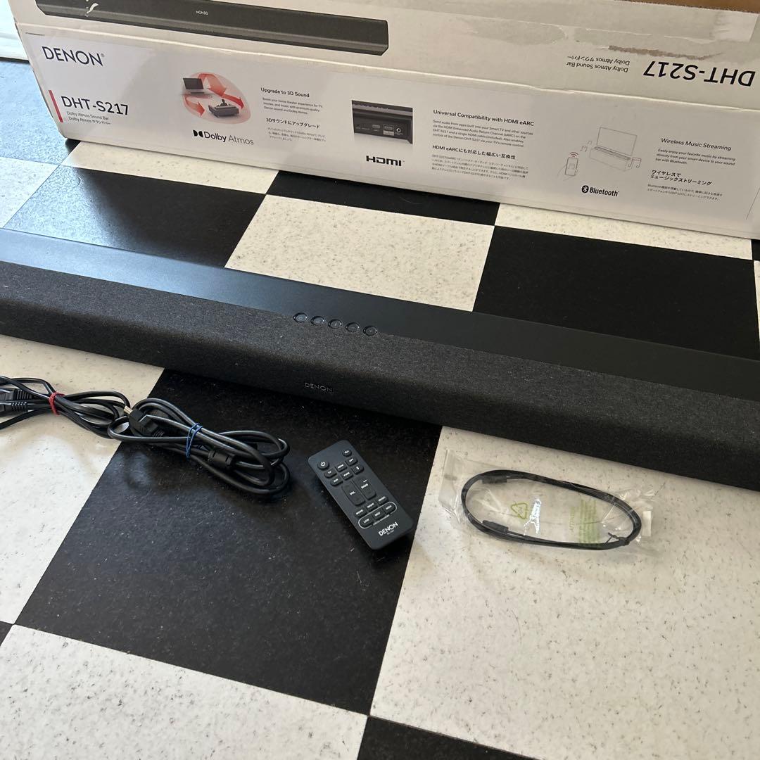 美品　DENON DHT-S217 サウンドバー　2023年製