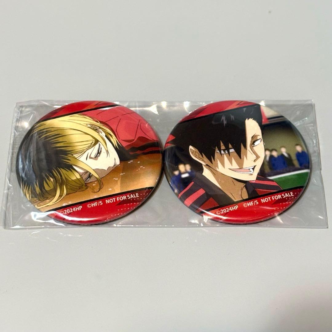 ハイキュー ゴミ捨て場の決戦 黒尾 鉄朗 孤爪 研磨 缶バッジ 2個セット