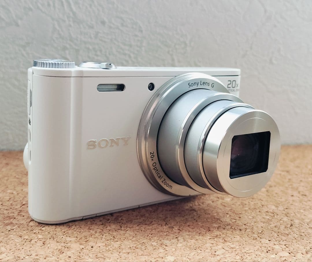 【動作良好】SONY　DSC-WX300　ホワイト　サイバーショット　デジカメ