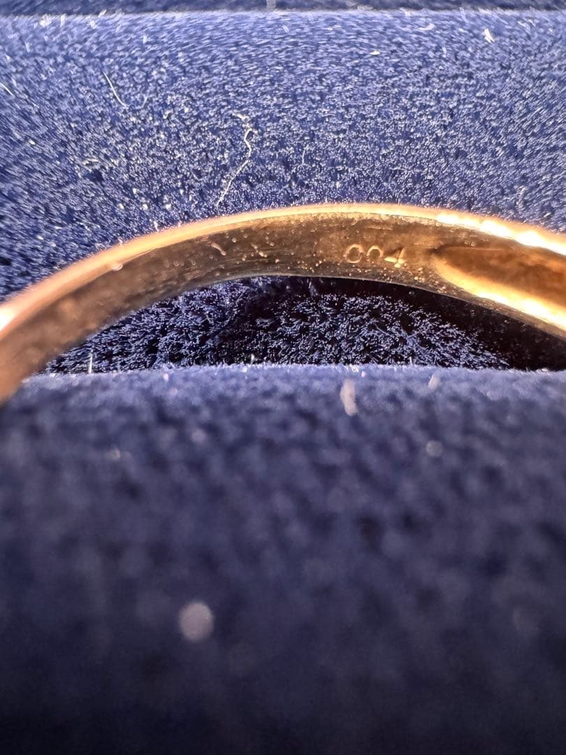 18金リング(k18)約3.1g ダイヤモンド(0.04ct)リングサイズ22号