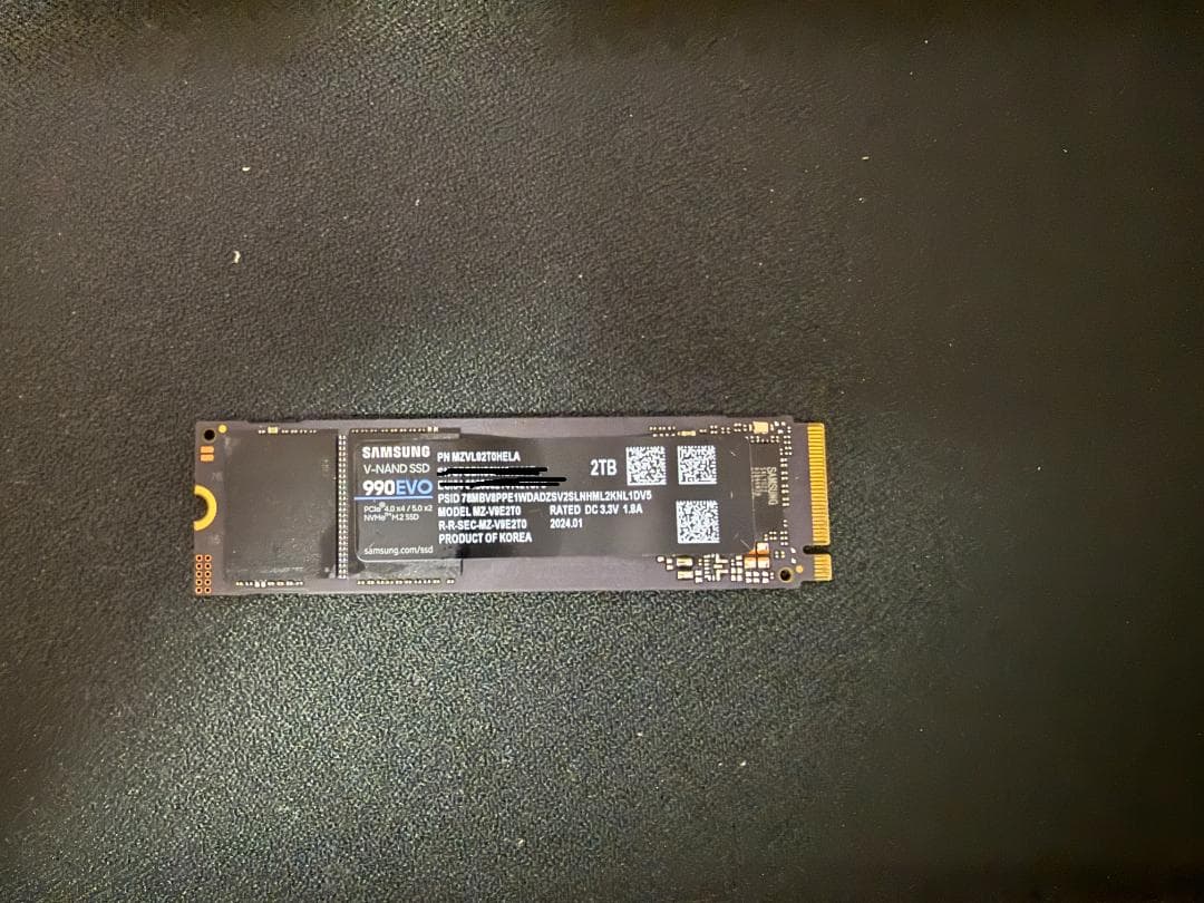 内蔵型SSD Samsung 990 EVO 2TB M.2 SSD