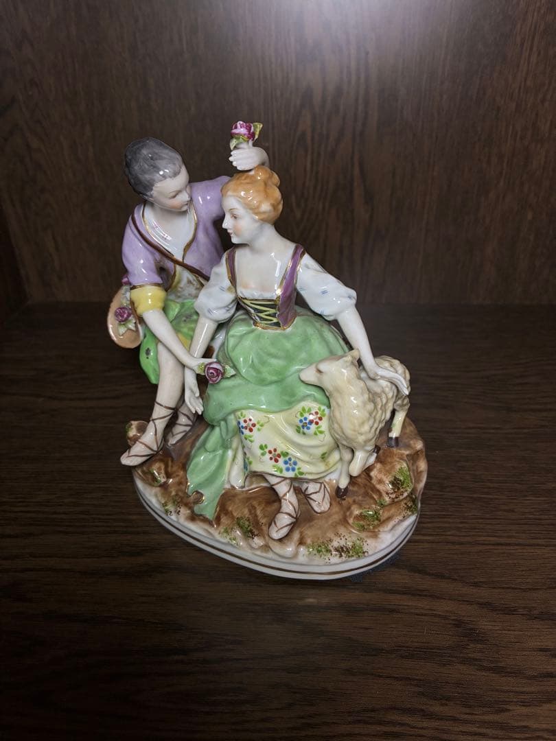 オキュパイドジャパン 羊飼い男女 瀬戸ノベルティ