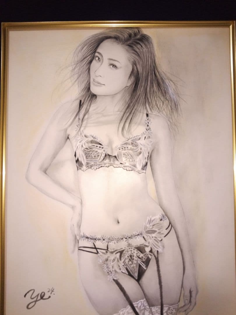 裸婦、美人画、絵画6FしなりW真作肉筆、高級額縁、高塚省吾、森本草介